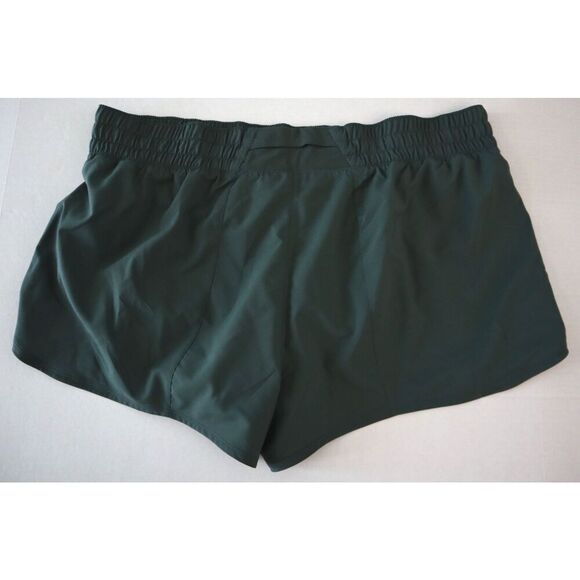 Nike DX6010-338 Women's Sz XL Dark Green Dri-FIT Mid-Rise 3" Brief-Lined Shorts - Picture 2 of 9